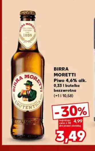 Piwo 4,6% alk. Birra Moretti