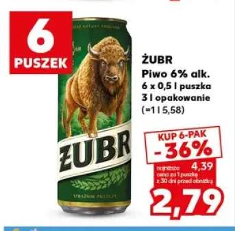 Piwo Żubr 6-pak