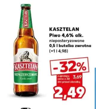 Piwo niepasteryzowane Kasztelan