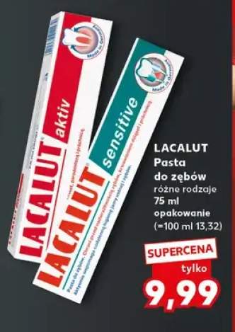 Pasta do zębów Lacalut aktiv +1 wariant