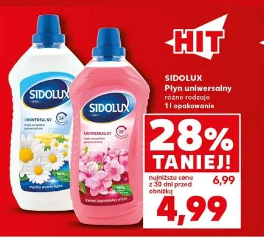 Płyn uniwersalny mydło marsylskie Sidolux +1 wariant