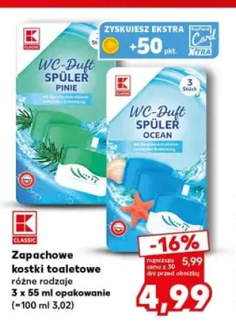 Zapachowe kostki toaletowe Pinie K-Classic +1 wariant