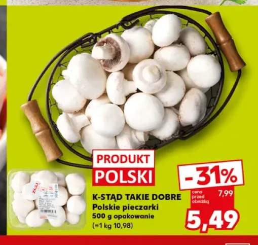 Pieczarki polskie K-Stąd Takie Dobre