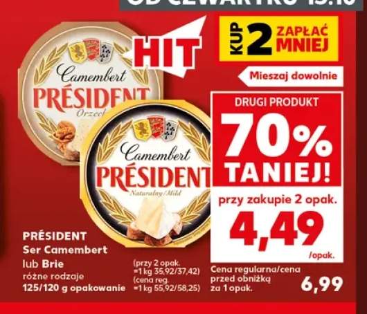 Ser camembert Président +1 wariant