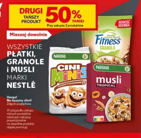 Płatki, granole i musli marki Nestlé +3 warianty
