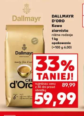 Kawa ziarnista Dallmayr d'Oro