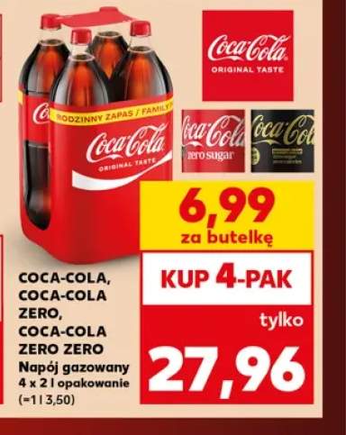 Napój gazowany Coca-Cola 4-pak +2 warianty