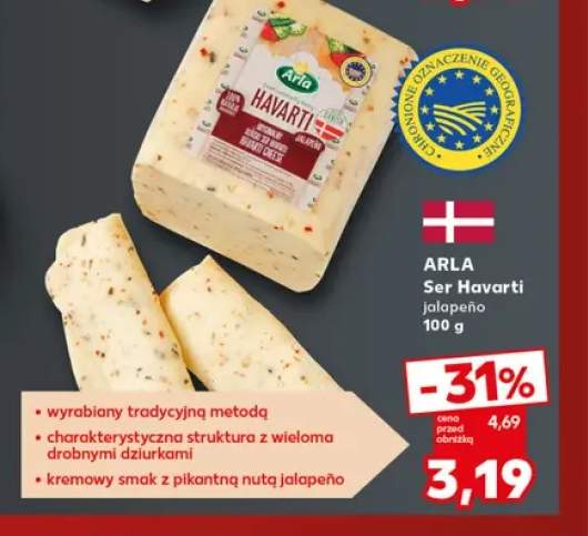 Ser Havarti jalapeño Arla