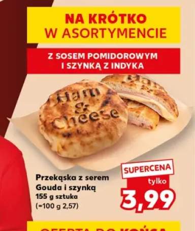 Przekąska z serem Gouda i szynką