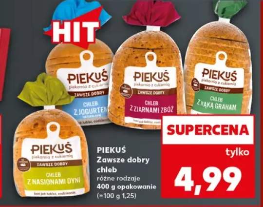 Chleb z nasionami dyni Piekuś +3 warianty