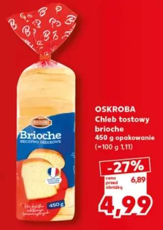 Chleb tostowy brioche Oskroba