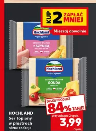 Ser topiony w plastrach Hochland