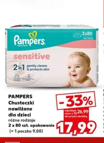 Chusteczki nawilżane dla dzieci Pampers 2-pak