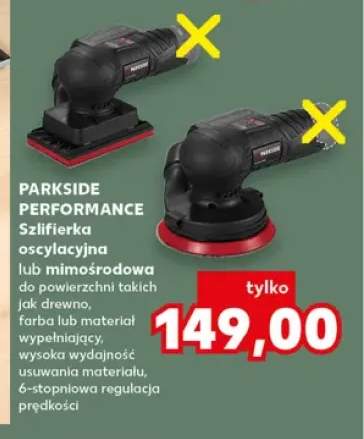 Szlifierka oscylacyjna Parkside Performance +1 wariant