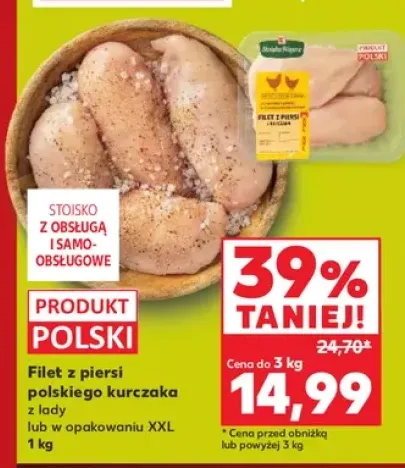 Filet z piersi polskiego kurczaka w opakowaniu XXL +1 wariant