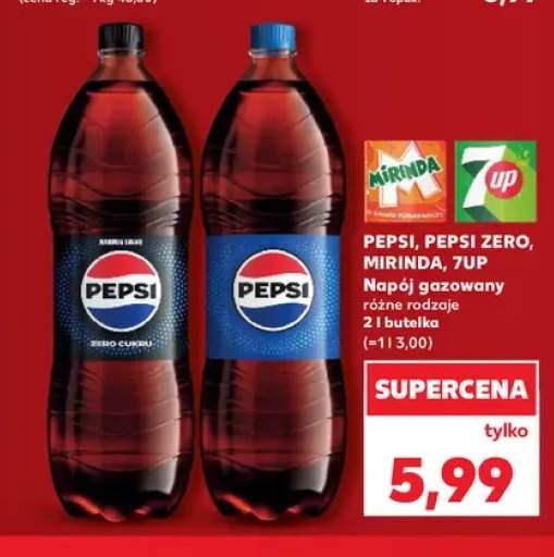 Napój gazowany Pepsi Zero +3 warianty