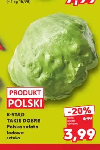 Sałata lodowa polska K-Stąd Takie Dobre