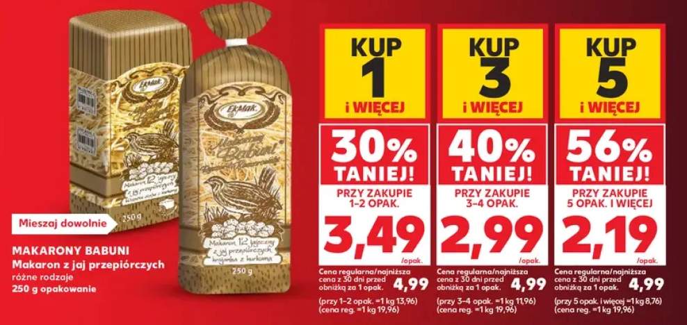 Makaron z jaj przepiórczych Makarony Babuni