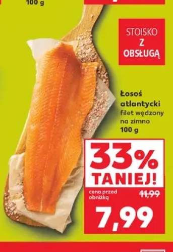 Łosoś atlantycki filet wędzony na zimno