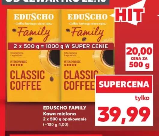 Kawa mielona Eduscho Family 2-pak 500 g