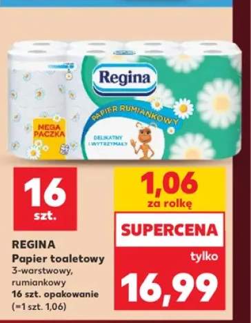 Papier toaletowy 3-warstwowy rumiankowy Regina