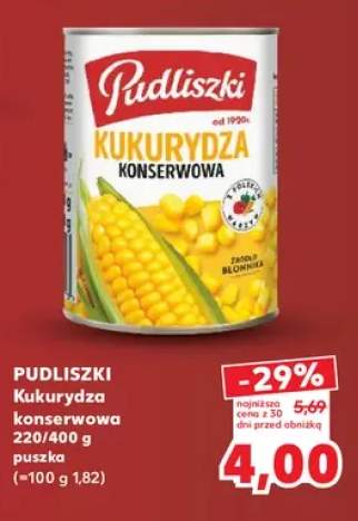 Kukurydza konserwowa Pudliszki