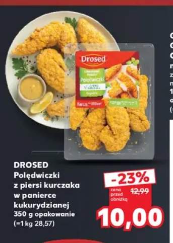 Polędwiczki z piersi kurczaka w panierce kukurydzianej Drosed