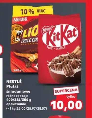 Płatki śniadaniowe Lion Triple Crunchy Nestlé +1 wariant