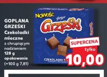 Czekoladki mleczne z chrupiącym nadzieniem Grześki