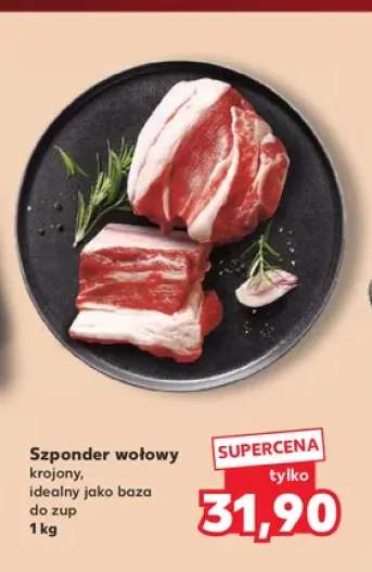 Szponder wołowy krojony idealny jako baza do zup
