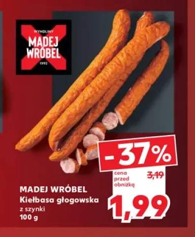 Kiełbasa głogowska z szynki Madej Wróbel