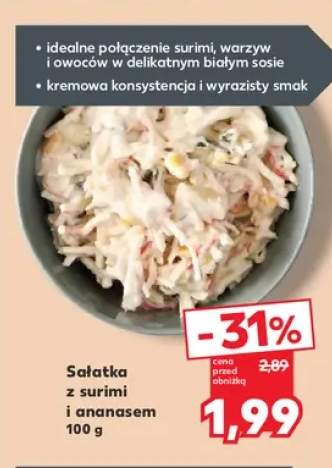 Sałatka z surimi i ananasem