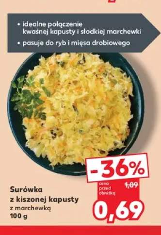 Surówka z kiszonej kapusty z marchewką
