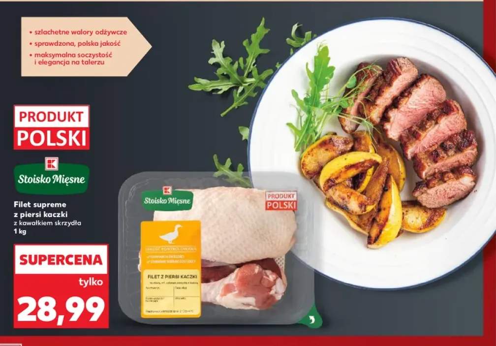 Filet supreme z piersi kaczki z kawałkiem skrzydła Stoisko Mięsne