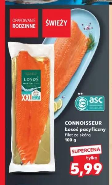 Łosoś pacyficzny filet ze skórą Connoisseur