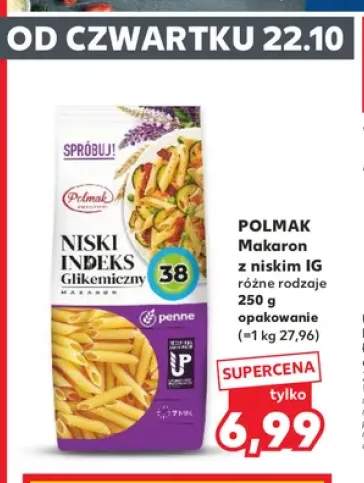 Makaron z niskim IG Polmak