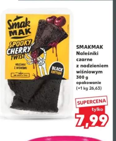 Naleśniki czarne z nadzieniem wiśniowym Smakmak