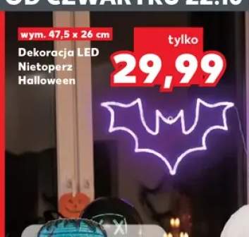 Dekoracja LED nietoperz Halloween