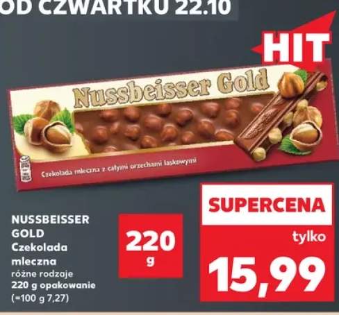 Czekolada mleczna Nussbeisser Gold