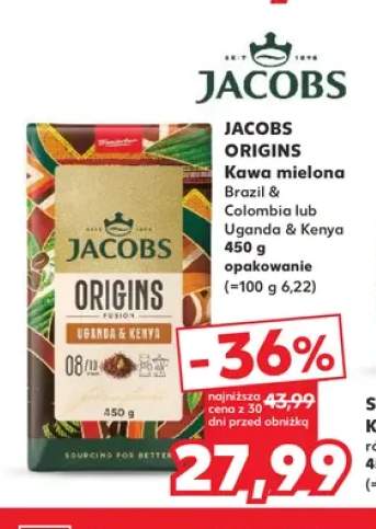 Kawa mielona Brazil & Colombia Jacobs Origins +1 wariant