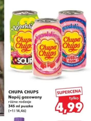 Napój gazowany Chupa Chups Sour Green Apple +2 warianty