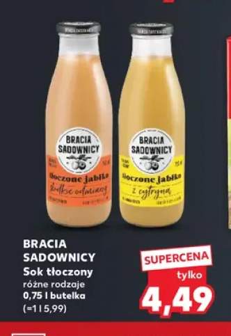 Sok tłoczony jabłko słodkie odmiany Bracia Sadownicy +1 wariant