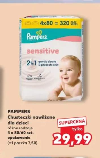 Chusteczki nawilżane dla dzieci Pampers 4-pak