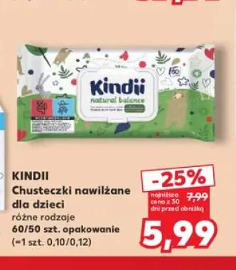 Chusteczki nawilżane dla dzieci Kindii