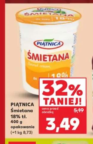 Śmietana Piątnica 18%