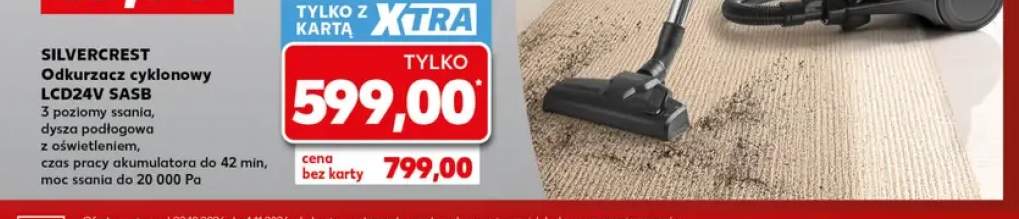 Odkurzacz cyklonowy LCD24V Sasb Silvercrest