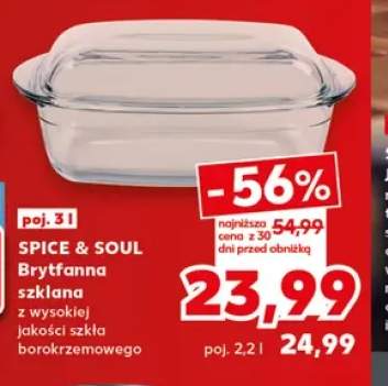 Brytfanna szklana 3 l Spice & Soul +1 wariant