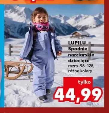 Spodnie narciarskie dziecięce Lupilu