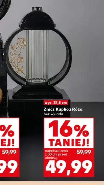 Znicz Kaplica Róża bez wkładu