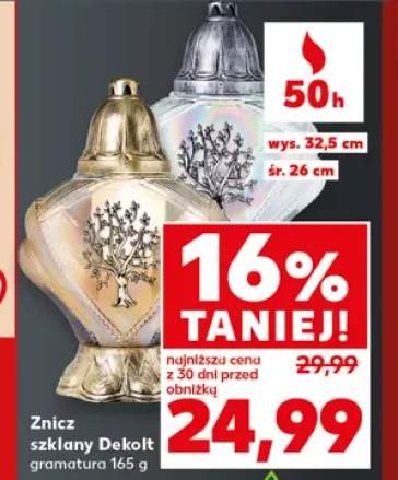 Znicz szklany Dekolt